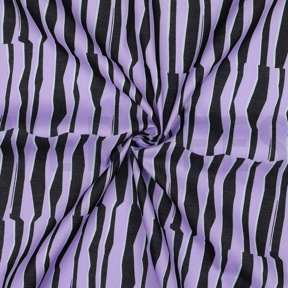 COTON VOILE GÉOMÉTRIQUE LAVANDE #7