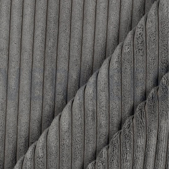 VELOURS DEKO CORD GRAU #7