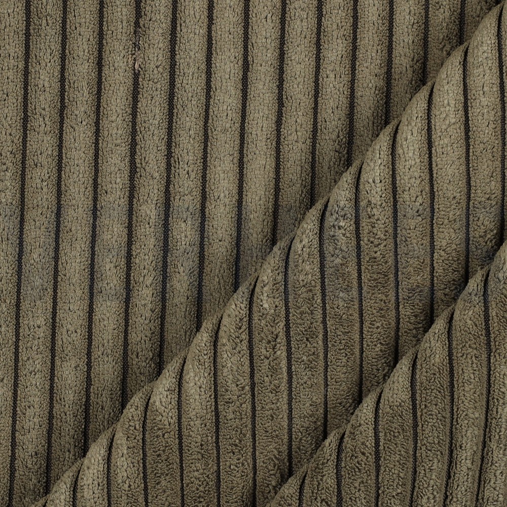 VELOURS DÉCO CORD OLIVE #7