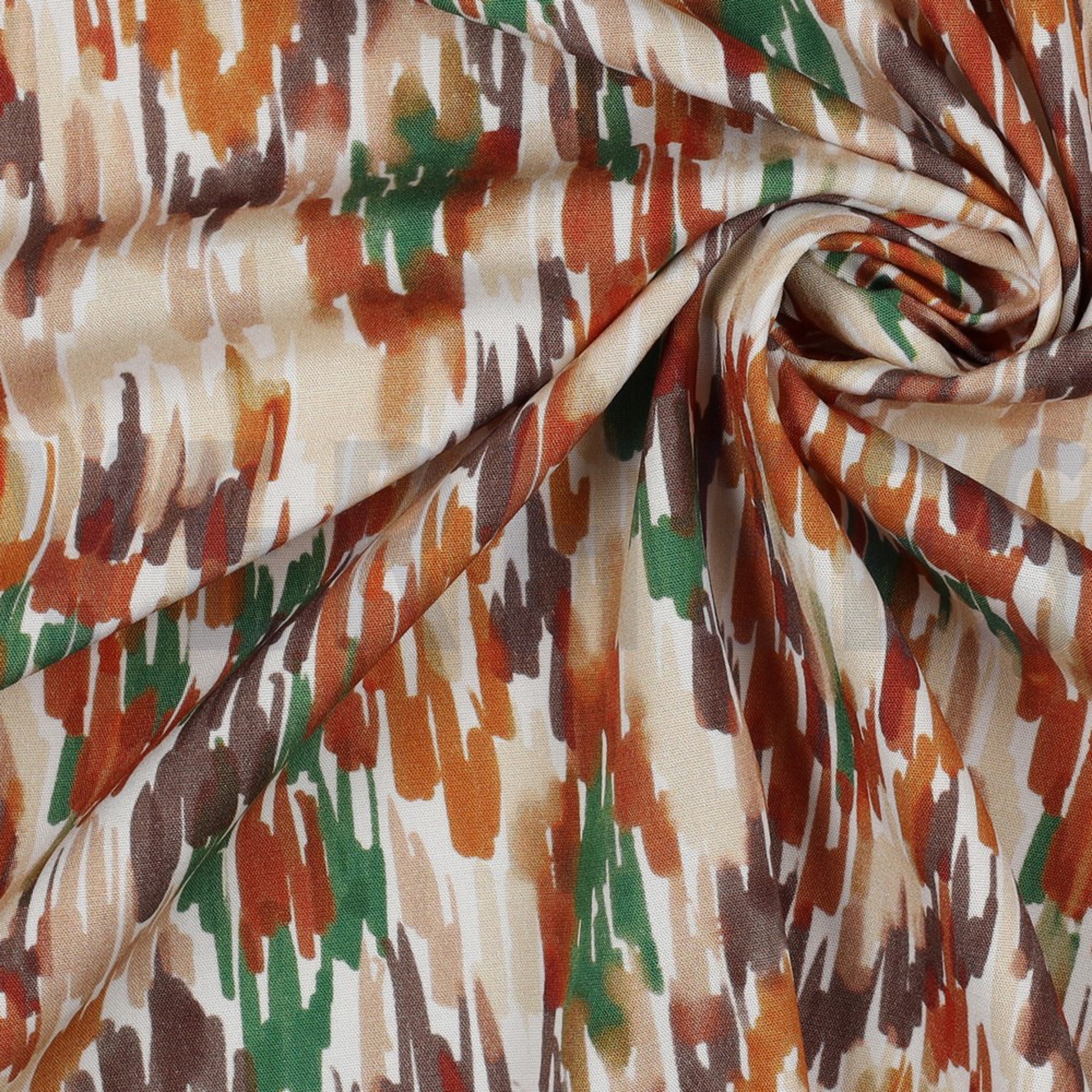 VISKOSE POPELINE STRETCH DIGITAL STREIFEN GRÜN (high resolution) #3