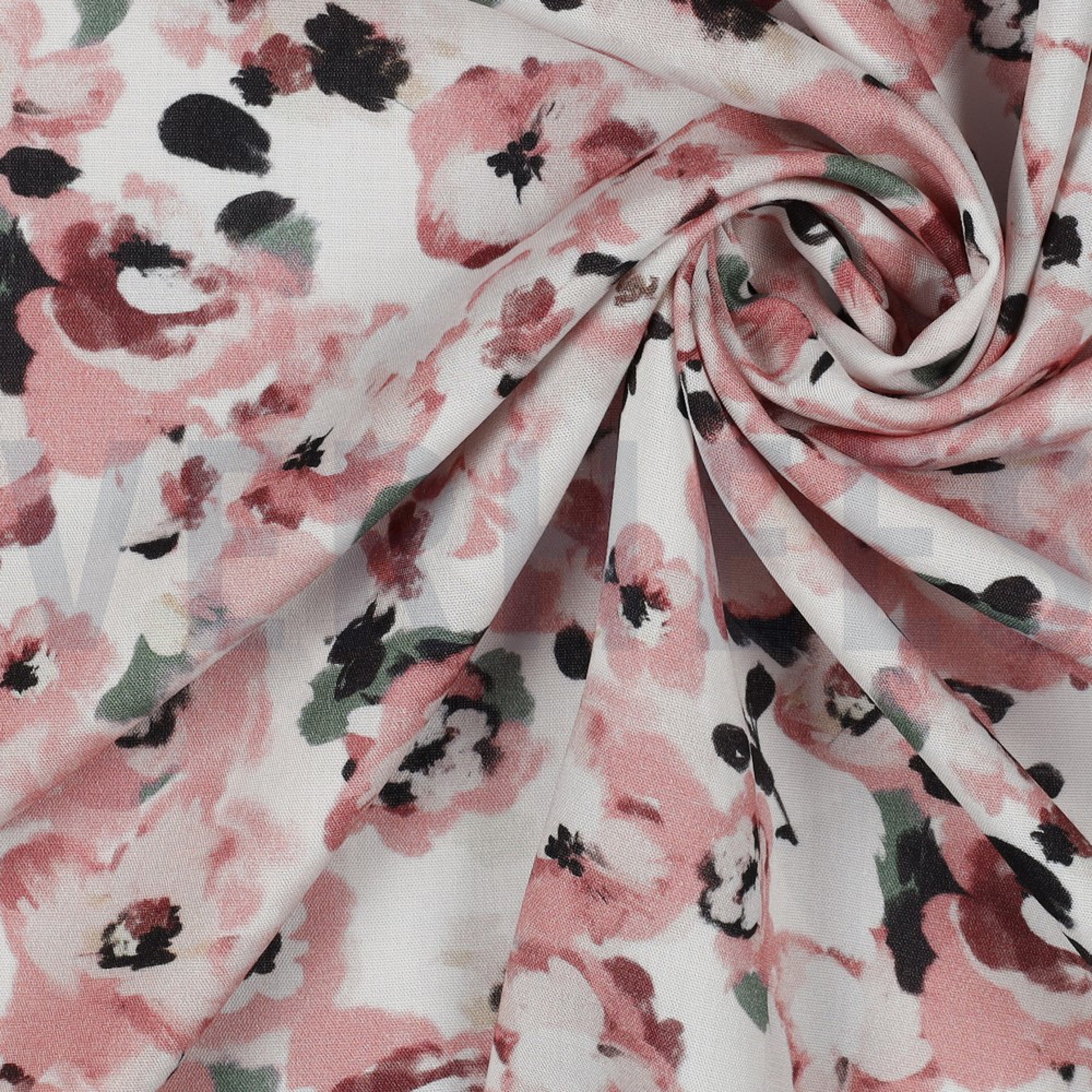 VISCOSE POPLIN STRETCH DIGITAAL BLOEMEN WIT (high resolution) #3