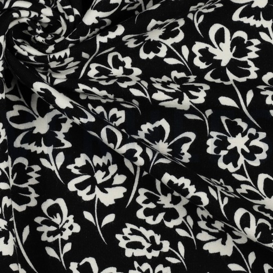 SOFT SWEAT FLOWERS BLACK #7