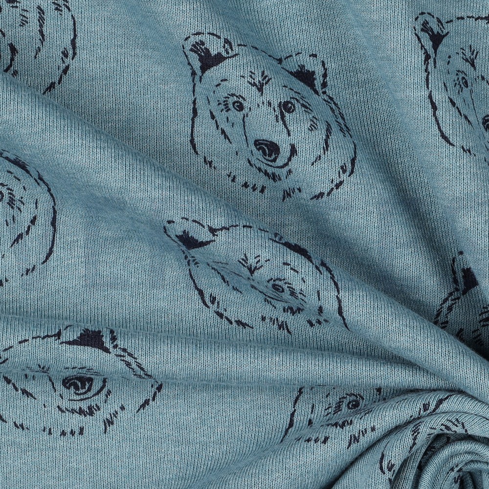 SWEAT MÉLANGE OURS BLEU FUMÉ MÉLANGÉ #7