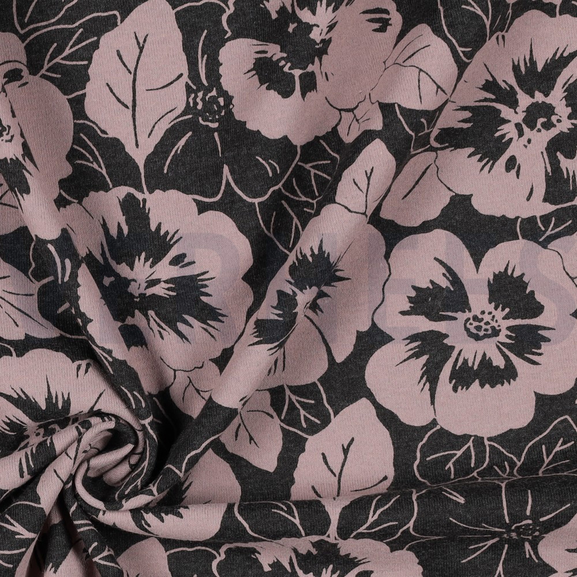 JERSEY MELANGE BLOEMEN ANTHRACIET GEMÊLEERD (high resolution) #3