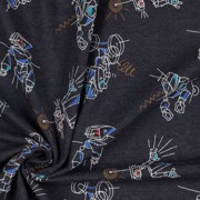 JERSEY MELANGE ROBOTER INDIGO MELIERT (thumbnail) #3