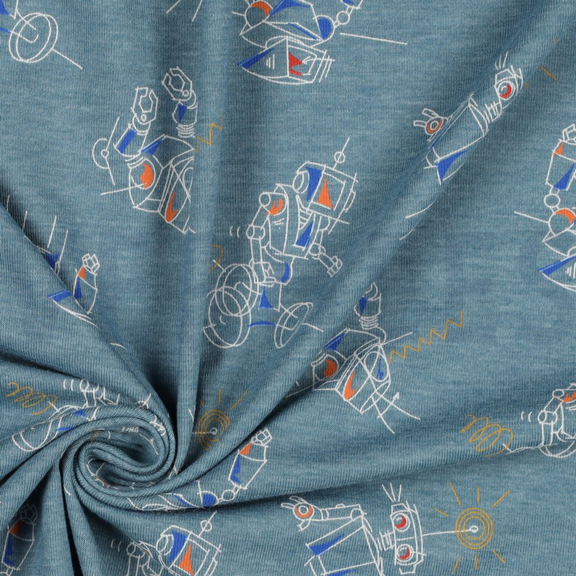 JERSEY MELIERT ROBOTER RAUCHBLAU MELIERT (high resolution) #3