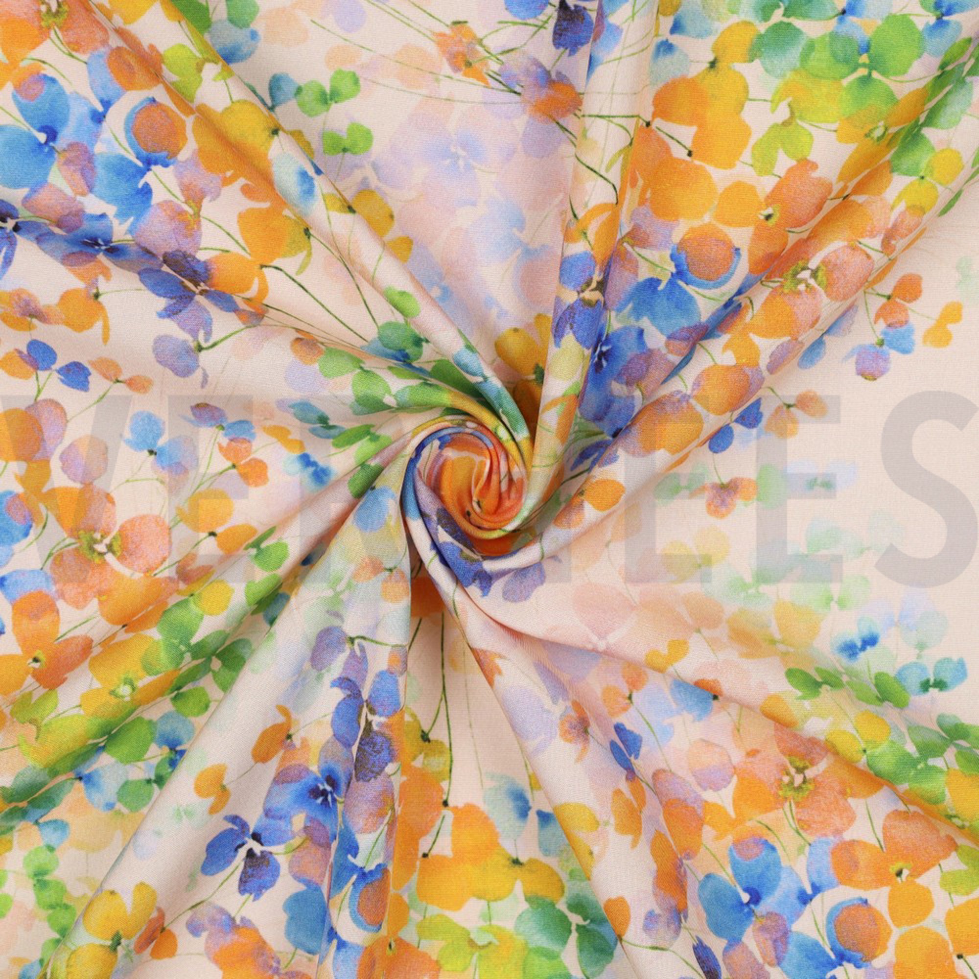 VISCOSE RADIANCE DIGITAL LEAVES YELLOW (high resolution) #3