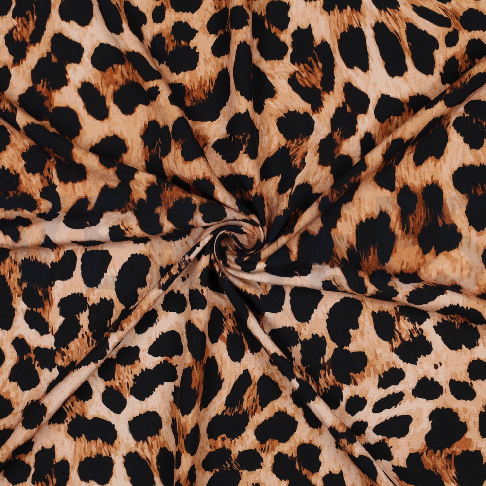 VISCOSE RADIANCE DIGITAL ANIMAL SKIN BROWN #7