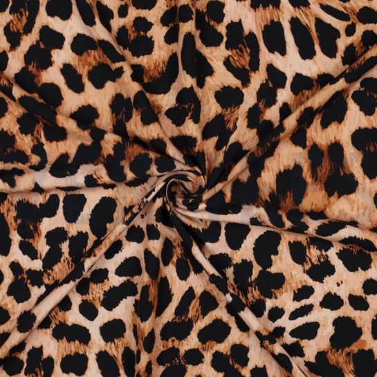 VISCOSE RADIANCE DIGITAAL DIERENHUID BRUIN #7