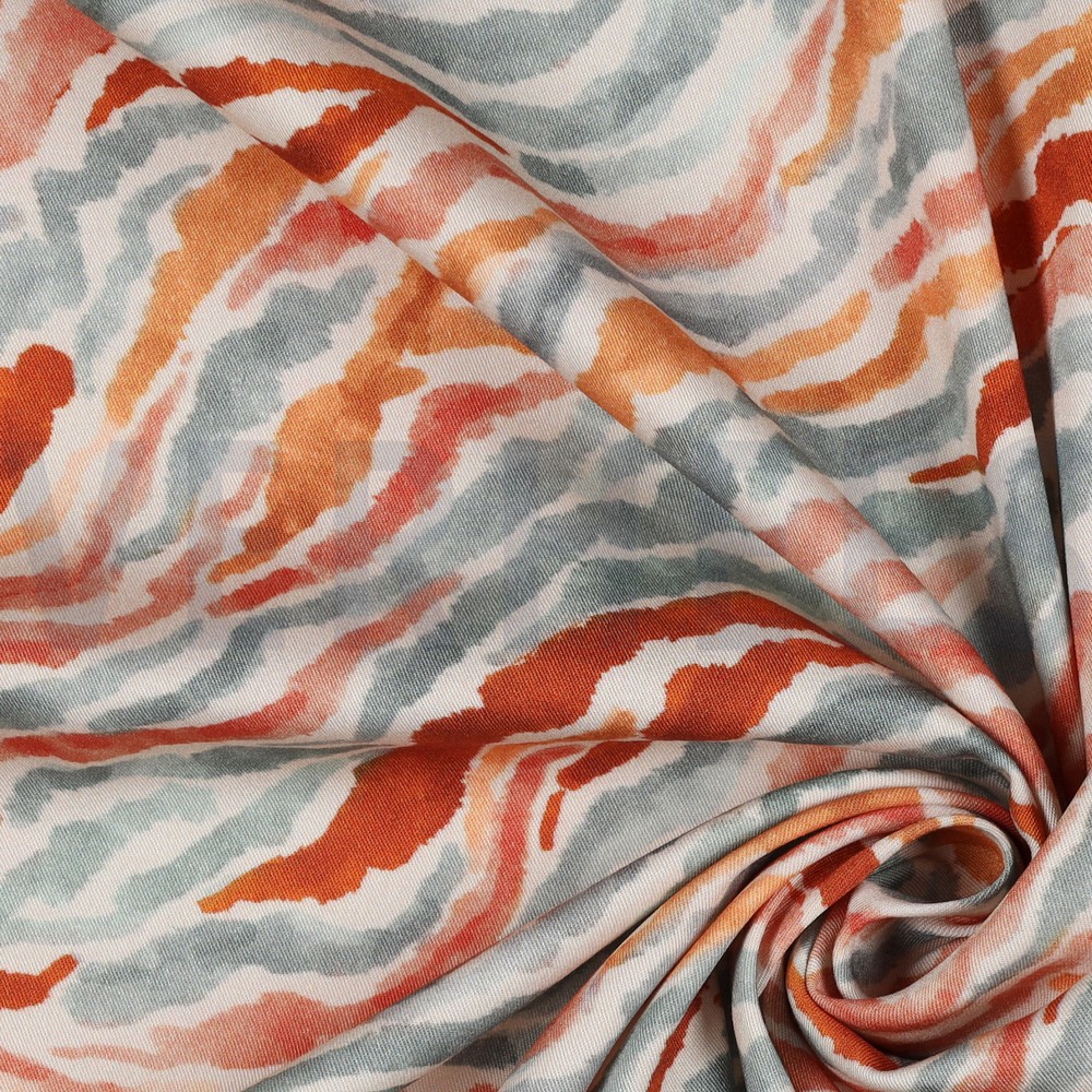 VISCOSE ROSELLA STRETCH DIGITAL ANIMAL SKIN ECRU #7