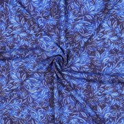 VISCOSE RADIANCE DIGITAL FLOWERS NAVY (thumbnail) #3
