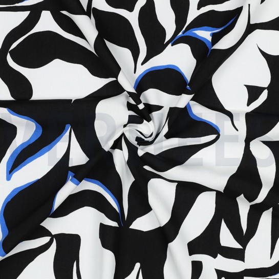 LENZING™ ECOVERO™ ABSTRACT GEBROCHEN WEISS #7