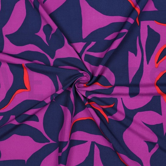 LENZING™ ECOVERO™ ABSTRACT LILA/VIOLETT #7