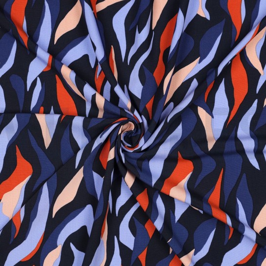 LENZING™ ECOVERO™ ABSTRACT SCHWARZ #7