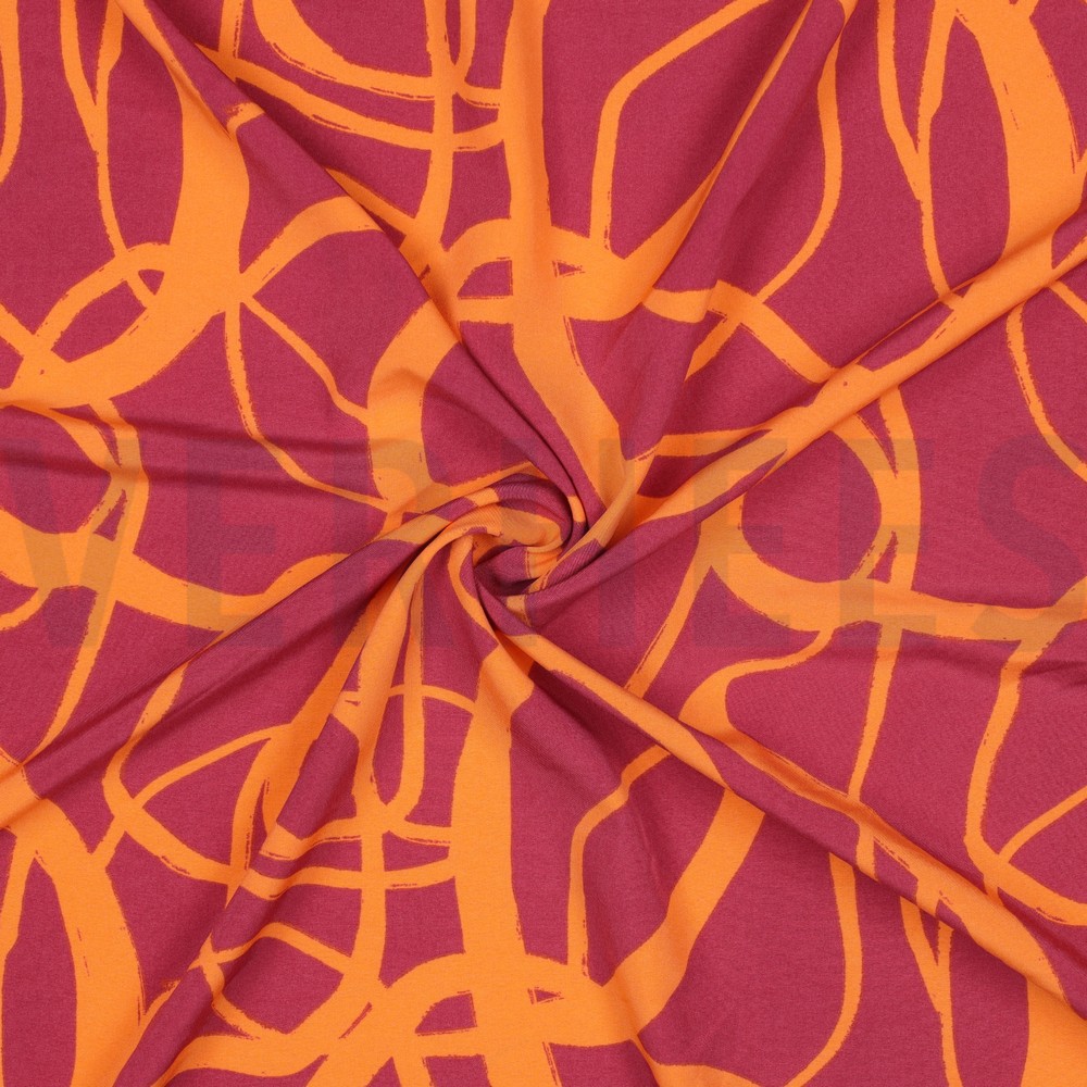MAGNOLIA STRETCH ABSTRACT PINK #7