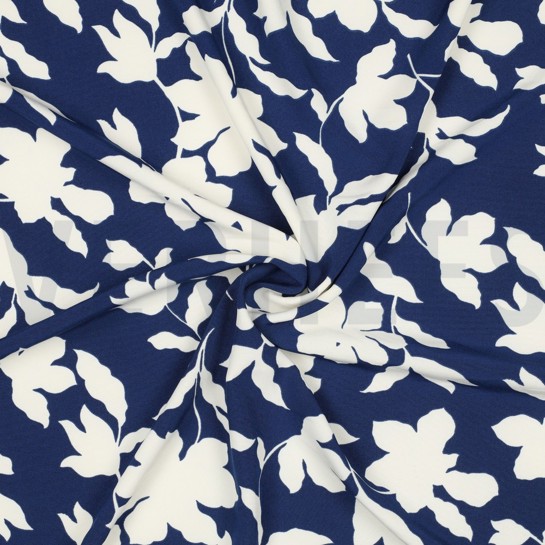 MAGNOLIA STRETCH FLOWERS NAVY #7
