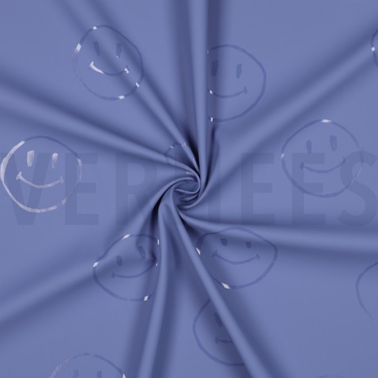 REGENMANTEL LUSTIGE GESICHTER BLAU #7