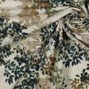 LINNEN JERSEY DIGITAAL BLOEMEN NATUREL/PETROL (thumbnail) #3