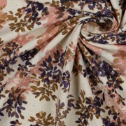 LEINEN JERSEY DIGITAL BLUMEN NATUR/LAVENDEL (thumbnail) #3