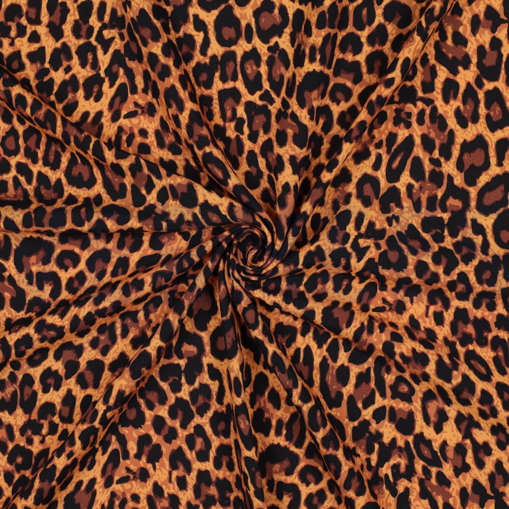 LENZING™ ECOVERO™ DIGITAL ANIMAL SKIN BROWN #7