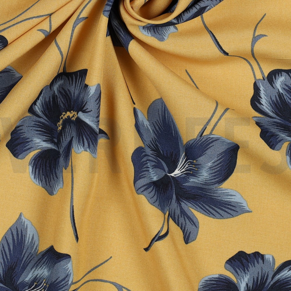 VISCOSE RADIANCE FLOWERS OCHRE #7