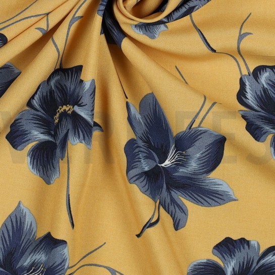 VISKOSE RADIANCE BLUMEN OCKER #7