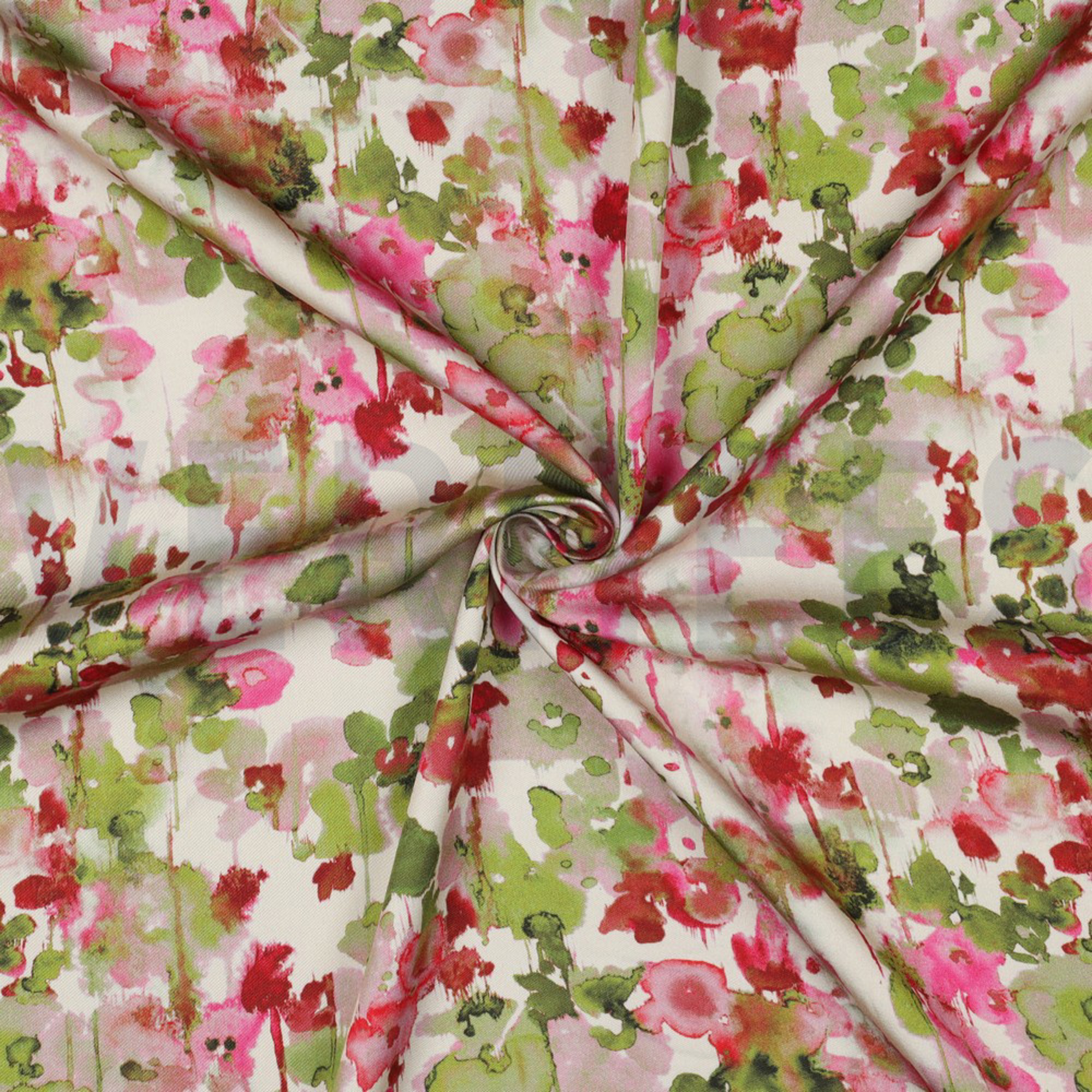 VISCOSE SATIN DIGITAL FLOWERS ECRU (high resolution) #3