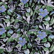 VISCOSE JERSEY DIGITAL FLOWERS BLACK (thumbnail) #3