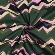 COTTON SATIN ABSTRACT DARK GREEN (thumbnail) #3