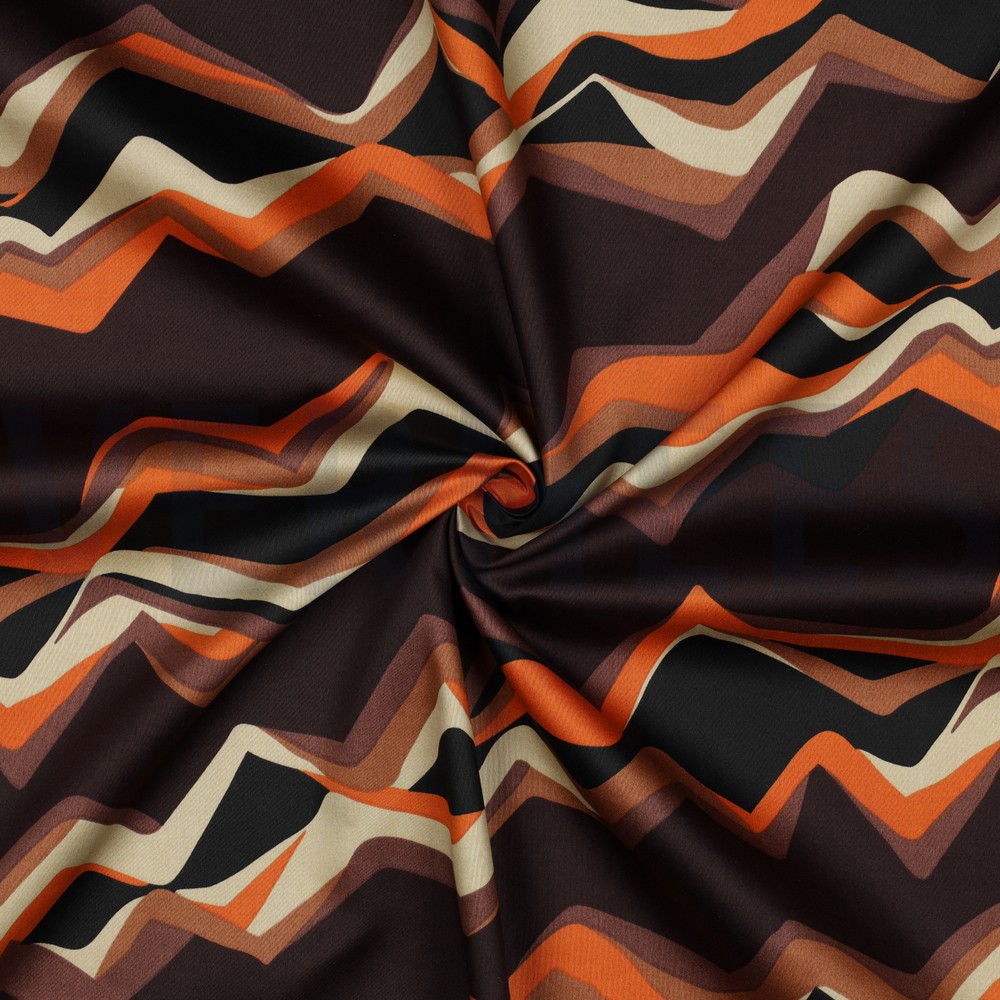 KATOEN SATIJN ABSTRACT DONKERBRUIN #7