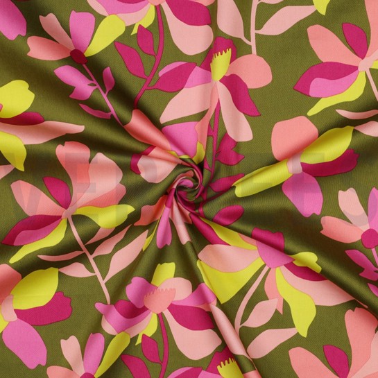 COTTON SATIN CLOVERDALE NERIDA HANSEN MOSS GREEN #7