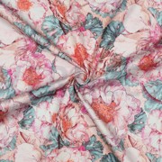 COTON SATIN DIGITAL ANEMONE JAPONAISE NERIDA HANSEN CORAIL (thumbnail) #3