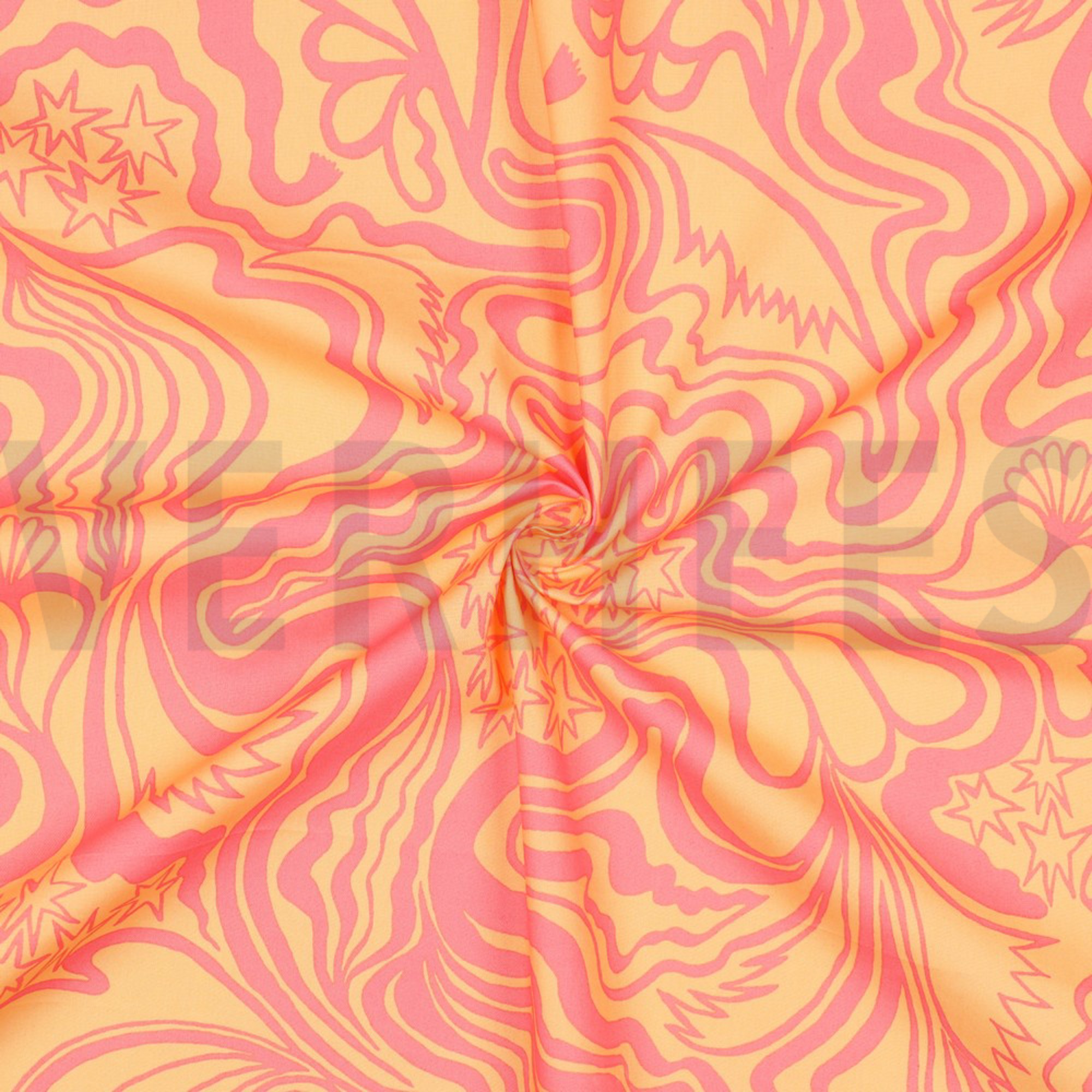 KATOENEN POPLIN THE WANDERER NERIDA HANSEN ORANJE (high resolution) #3