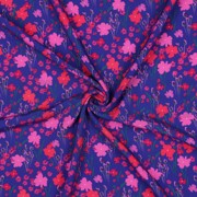 LENZING™ ECOVERO™ DIGITAL FLOWERS COBALT (thumbnail) #3