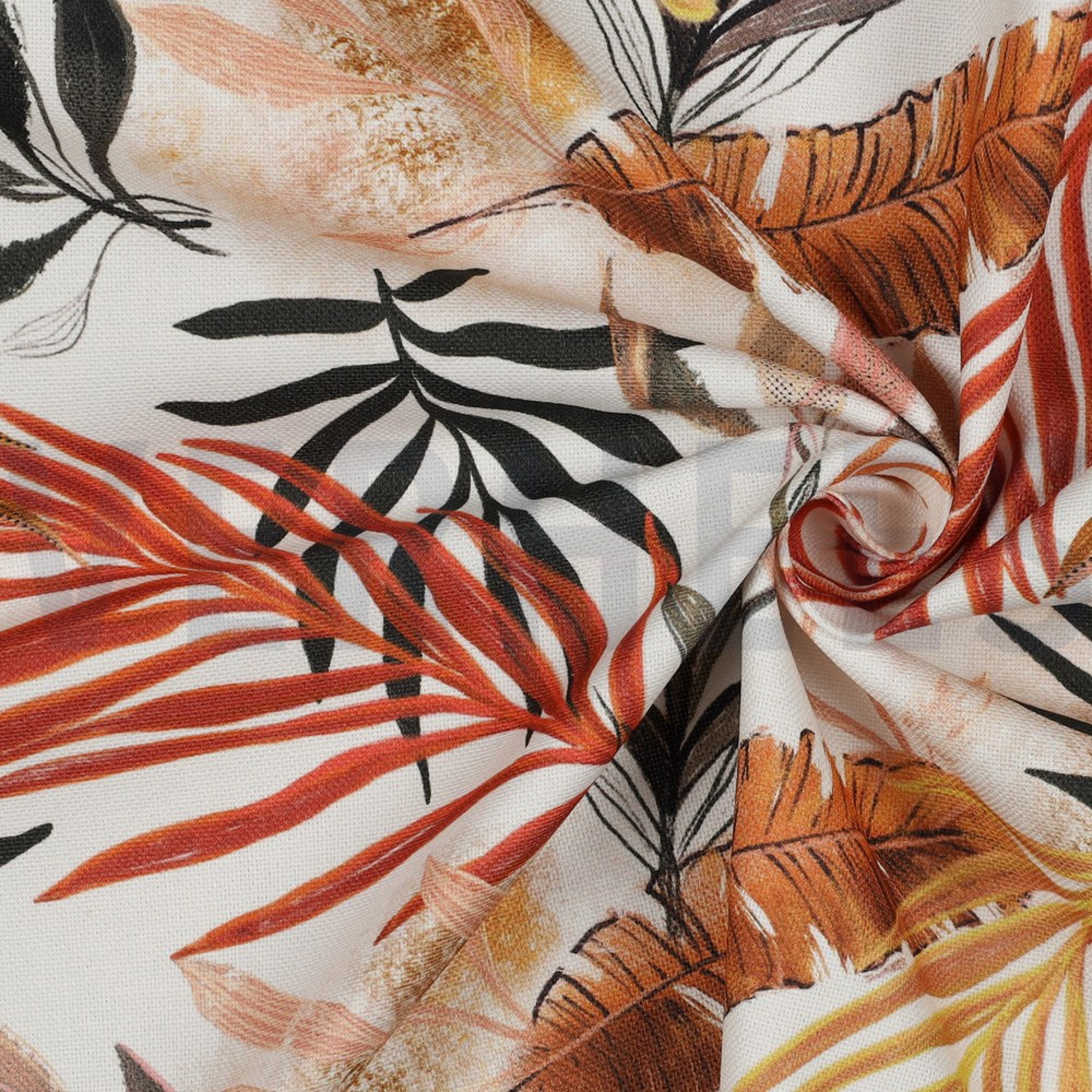 CANVAS DIGITAL TROPICAL LEAVES ECRU (high resolution) #3