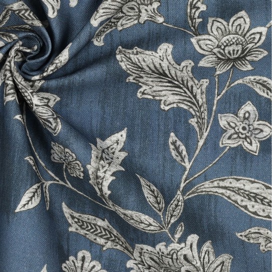 CANVAS DIGITAL BLUMEN BLAU #7