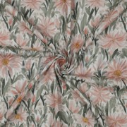 DOUBLE GAZE DE COTON FLEURS BLANC (thumbnail) #3