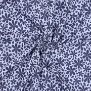 DOUBLE GAZE DE COTON FLEURS JEAN BLEU (thumbnail) #3