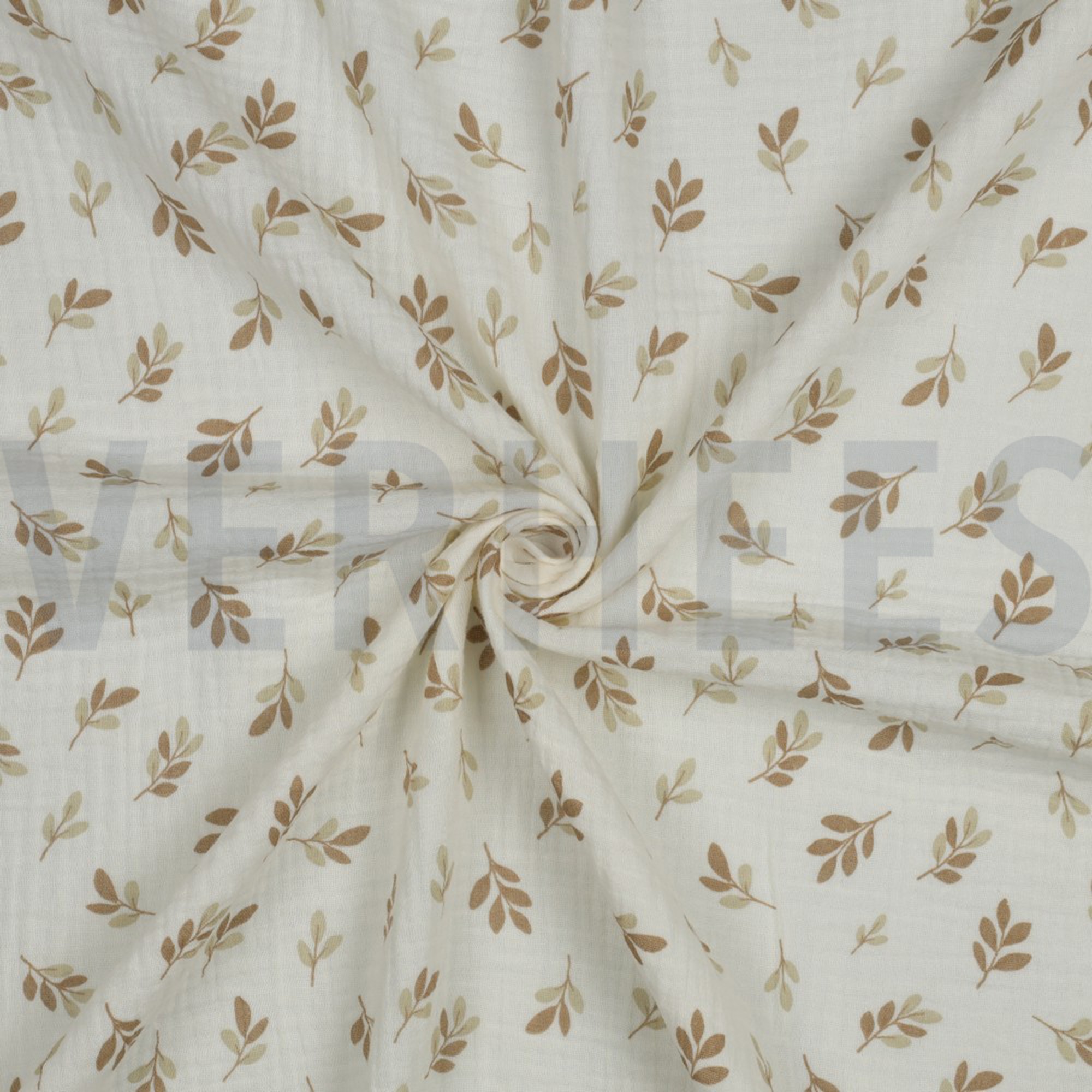 MUSSELIN BLÄTTER TAUPE (high resolution) #3