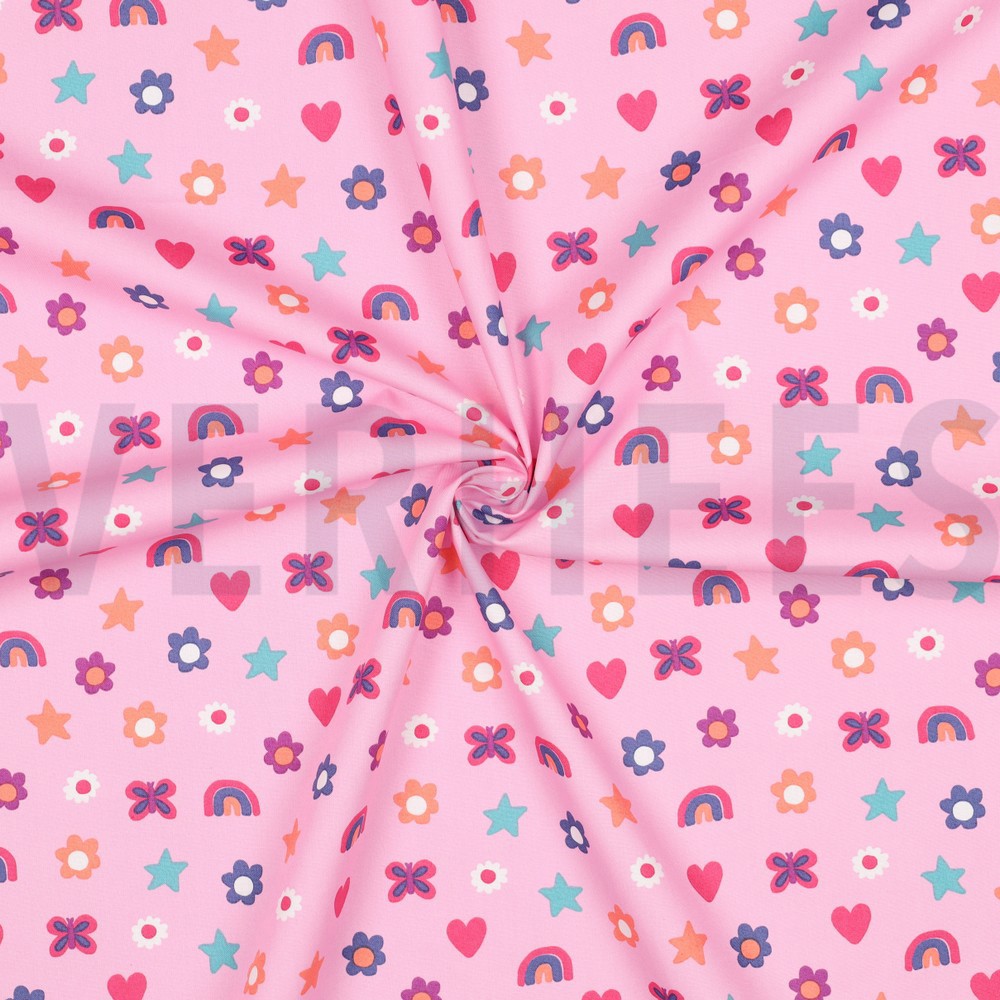 FINE POPLIN LOVE LIGHT PINK #7