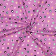 POPELINE DE COTON AMOUR MAUVE (thumbnail) #3