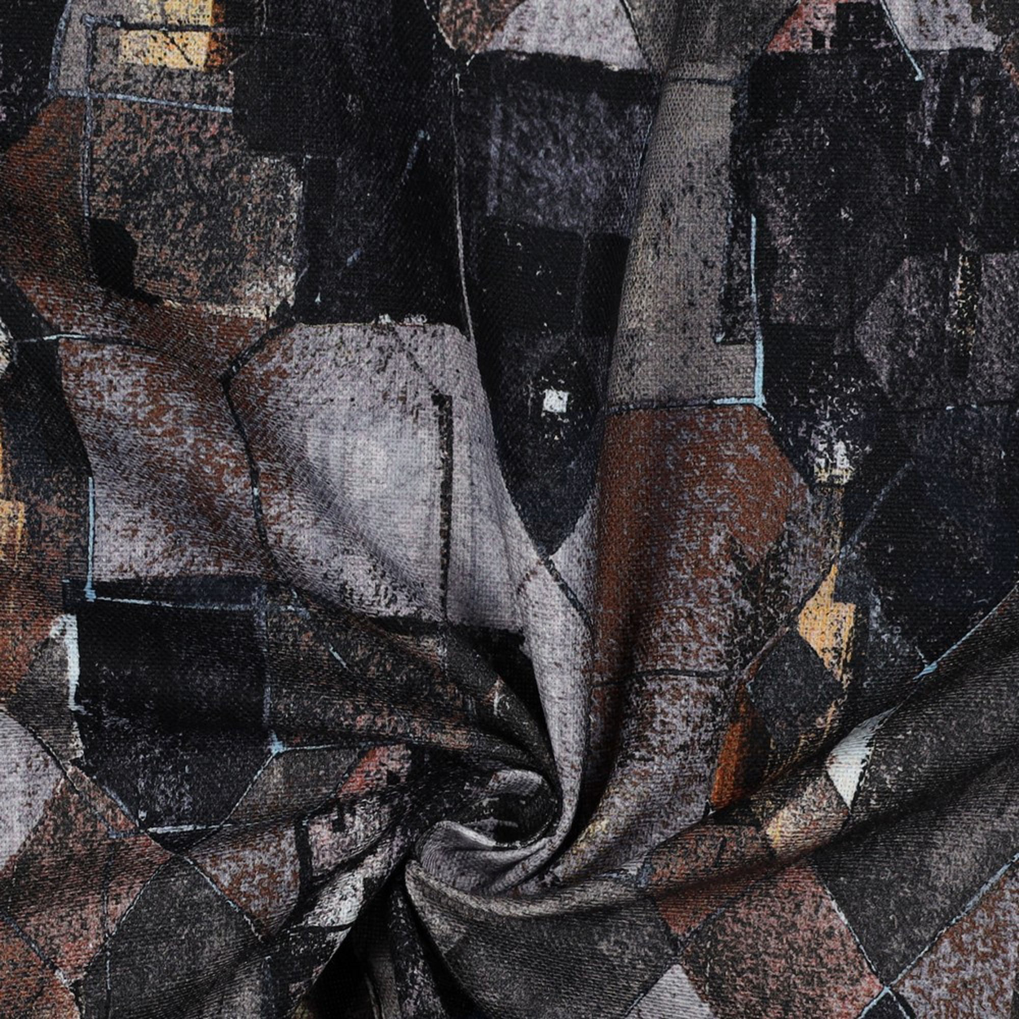 CANVAS DIGITAAL GEOMETRISCH MARINEBLAUW (high resolution) #3