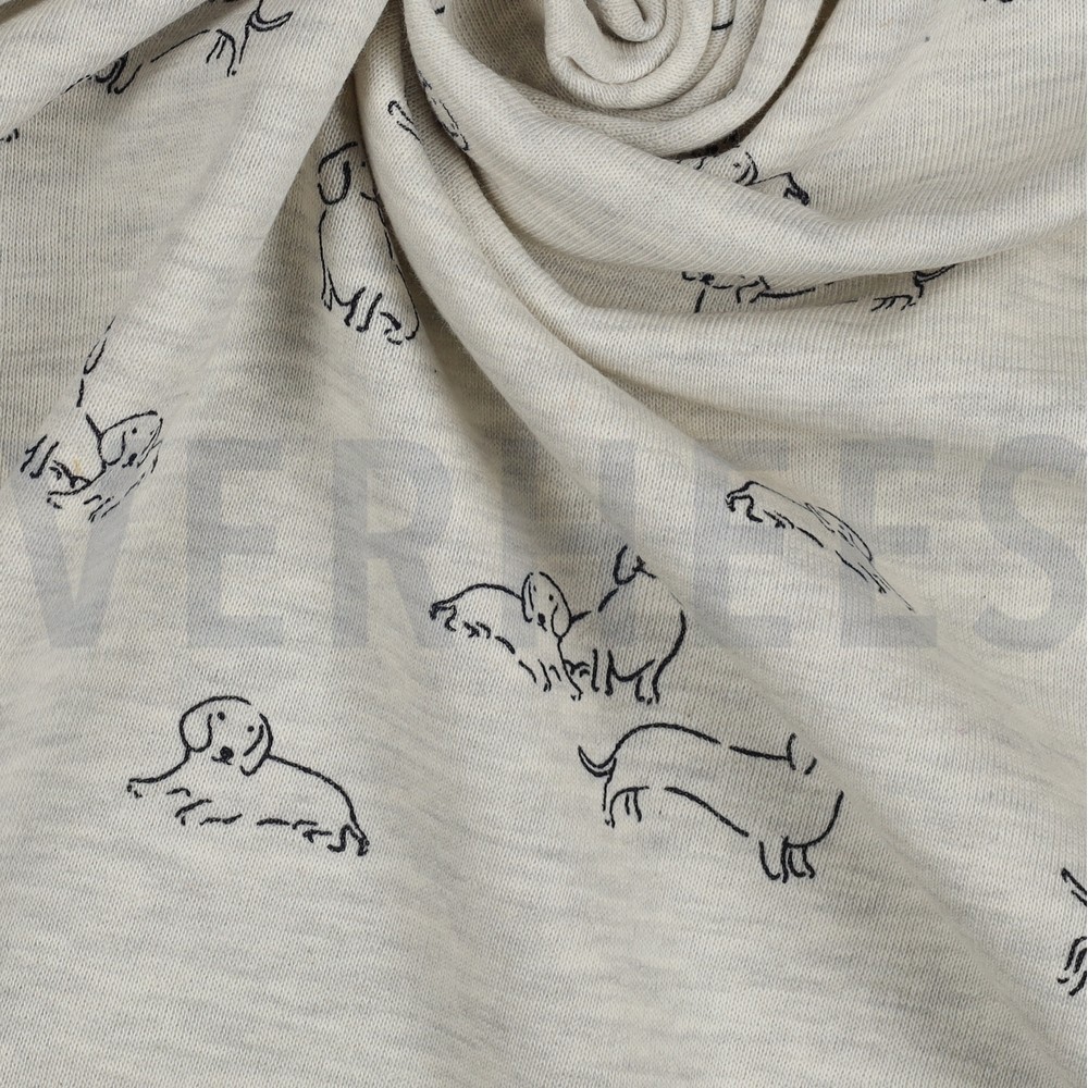 SWEAT MELANGE DOGS ECRU MELANGE #7