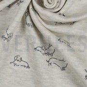 SWEAT MELANGE CHIENS ÉCRU MÉLANGÉ (thumbnail) #3