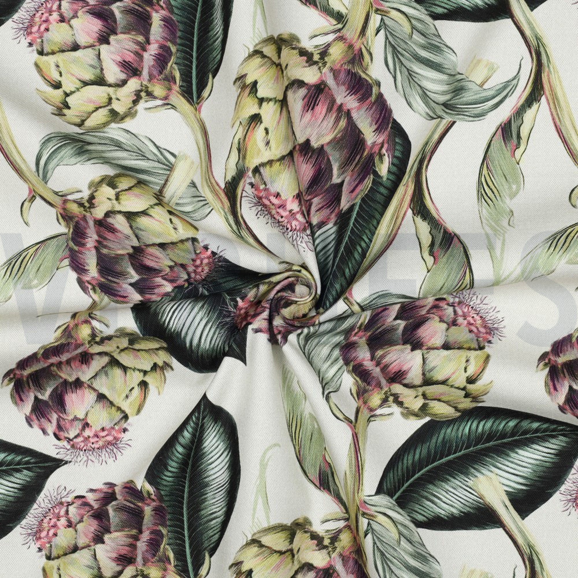 TOILE DÉCORATION DIGITAL ARTICHAUTS LIN (high resolution) #3