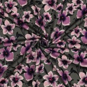 FRENCH TERRY DIGITAL BLUMEN GRÜN (thumbnail) #3