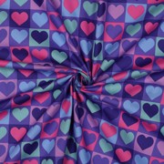 FINE POPLIN HEARTS PURPLE (thumbnail) #3