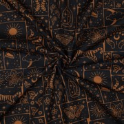 BAUMWOLLE POPELINE BOHO SCHWARZ (thumbnail) #3