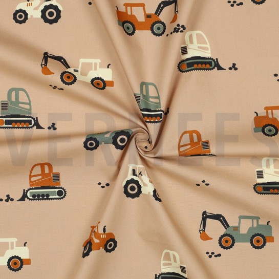 KATOENEN POPLIN VOERTUIGEN BEIGE #7