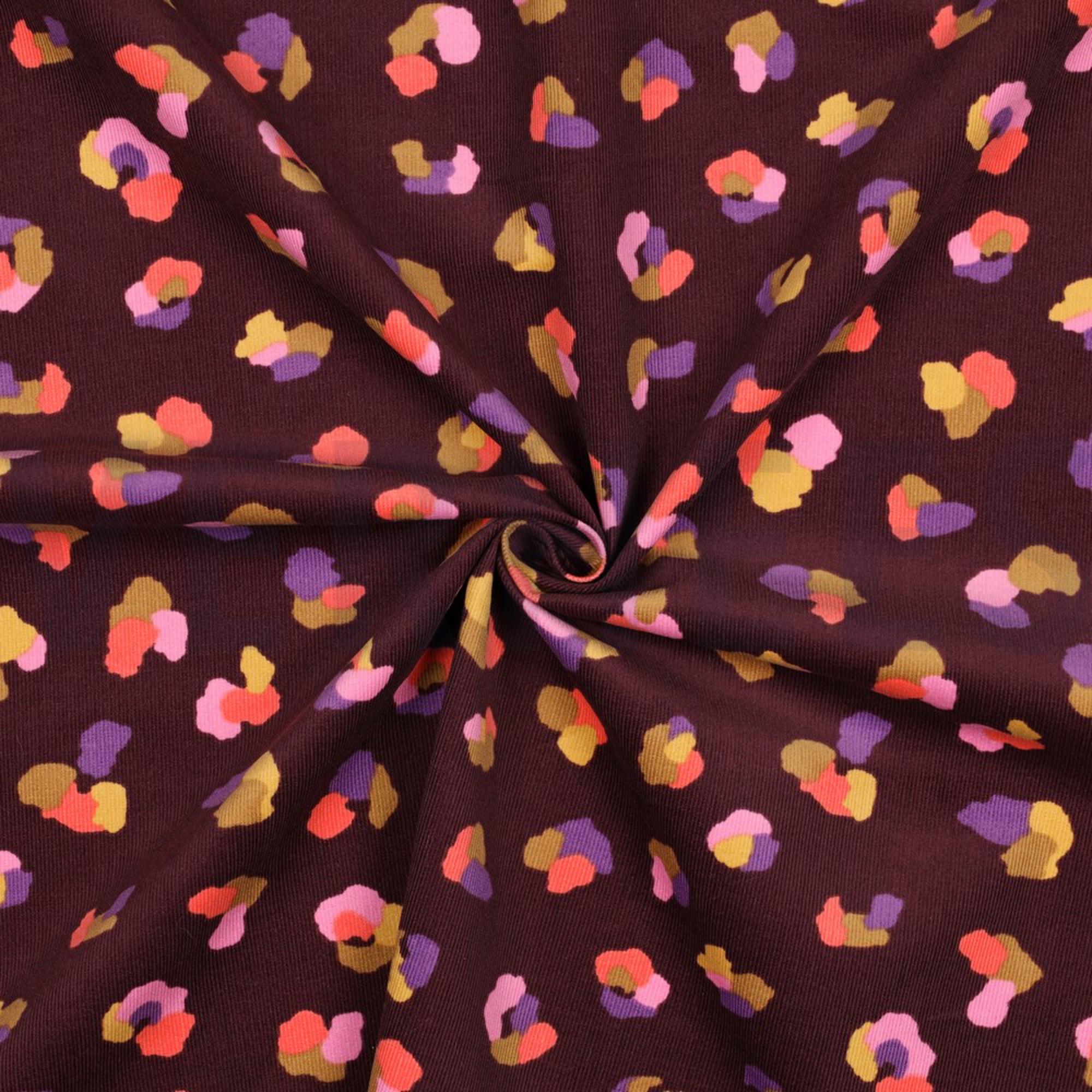 BABYCORD ANIMAL SKIN BURGUNDY (high resolution) #3